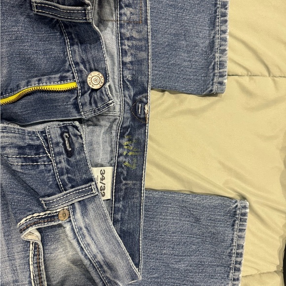 Ariat Classic Blue Jeans with Yellow Accent - Picture 3 of 3